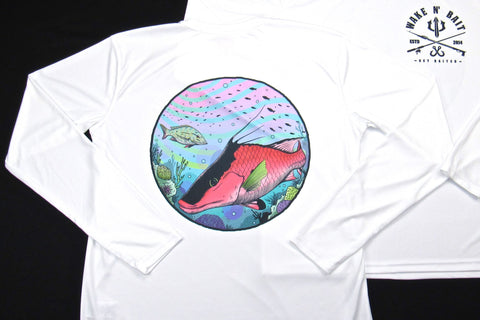 Coral Reefin' Long Sleeve - White - ON SALE!